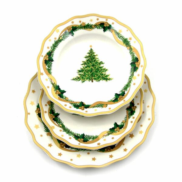 Royal Family Servizio Piatti 18 Pezzi Gold Christmas 0722701