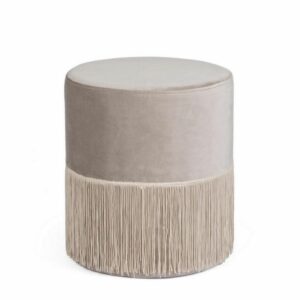 Bizzotto Pouf Leilani Grigio Chiaro D38Cm 0720677
