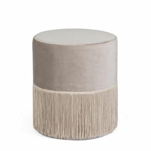 Bizzotto Pouf Leilani Grigio Chiaro D38Cm 0720677
