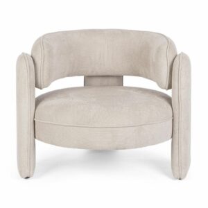 Poltrona in tessuto Beige Aisha Bizzotto 0735250