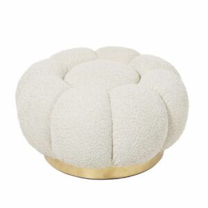 Pouf bouclé Naturale Florel Bizzotto 0743879