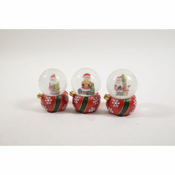 Mercury Palla di Neve H15,5Cm in Resina DECORO CASUALE 79910