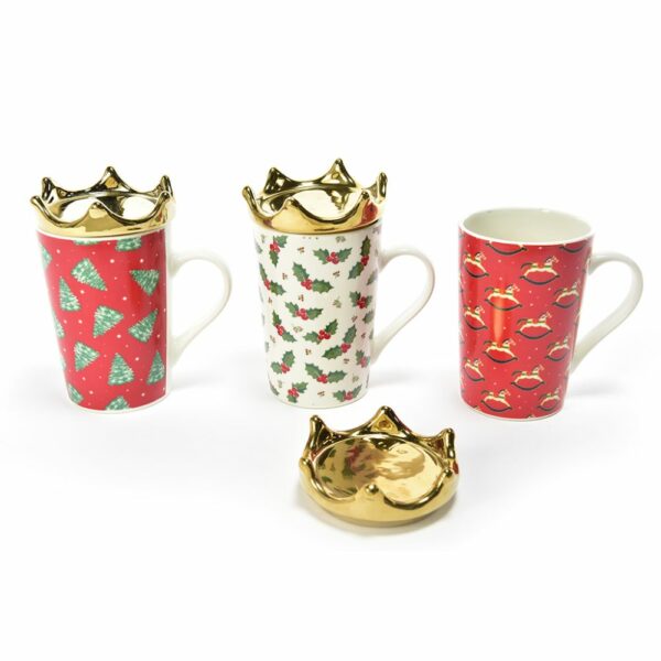 Mercury Mug con Corona 400ML in Porcellana DECORO CASUALE 63669