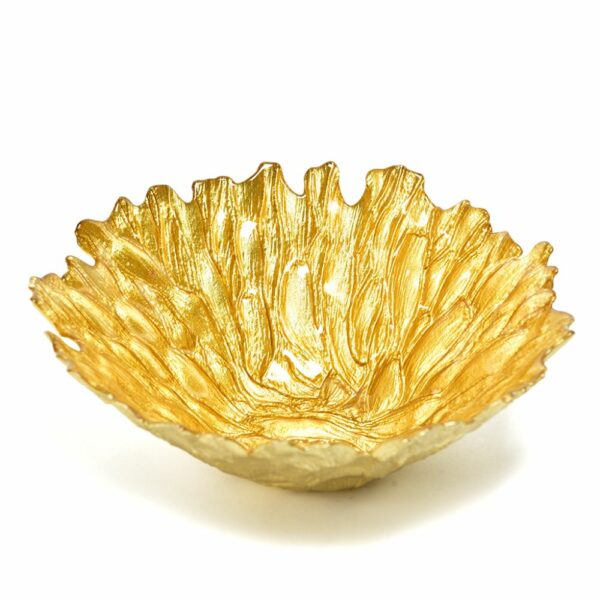Mercury Centrotavola Tondo Karina in Vetro Oro 23xH8,5Cm 97305