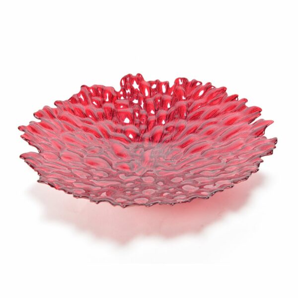 Mercury Centrotavola Karina in Vetro Rosso 39,5xH7,5Cm 97701