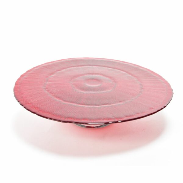 Mercury Alzata Lines in Vetro Rosso 33xH8Cm 97848