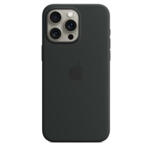 Apple Cover Silicone Magsafe iPhone 15 Pro Max Nero MT1M3ZMA