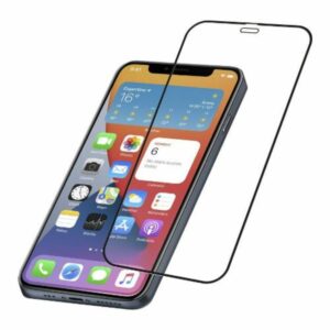 Vetro Temperato Antiurto iPhone 15 Nero Cellularline TEMPGCAPIPH15K