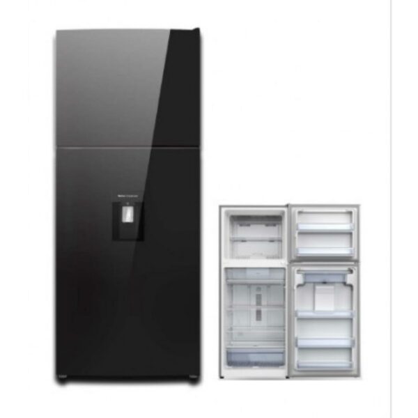 Akai GLASS497WD Frigorifero 397Lt Glass Black 70Cm Classe F