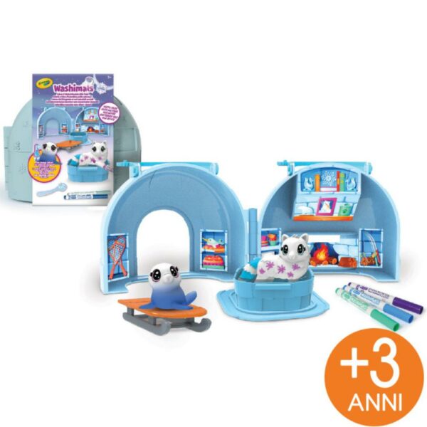 set artic adventures iglu artico washimals crayola