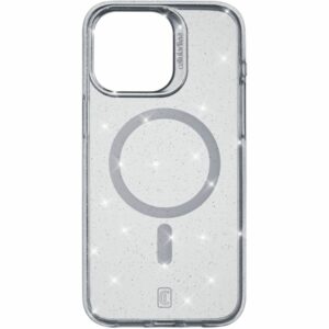 Custodia iPhone 15 Pro Trasparente Sparkle Mag Cellularline SPARKMAGIPH15PROT