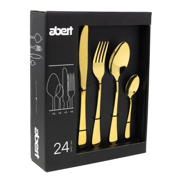 Abert Servizio Posate 24 Pz Bond Gold LBN4180240F