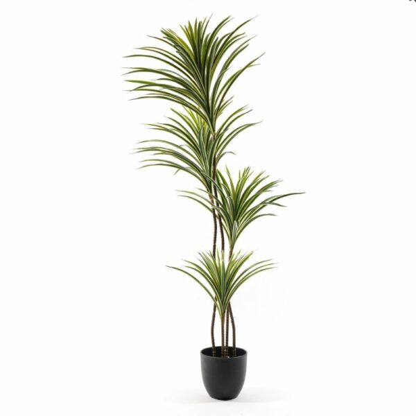 Pianta Tropicale decorativa in Vaso Nero 130 Cm Mercury 14521