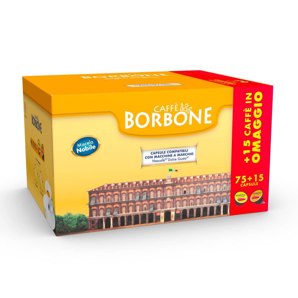 Caffè Borbone Capsule Compatibili Dolce Gusto Nobile 75 + 15Pz