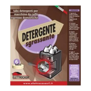 Elettrocasa Detergente Sgrassante Macchina Caffè Espresso 6 Tabs AS49