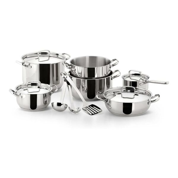 lagostina sfiziosa batteria di pentole 13 pezzi in acciaio inox 1810 adatta a induzione 010740600013
