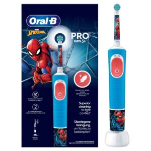 Spazzolino Elettrico con 2 Testine Kids Spider-Man Oral-B VITALITYPROSPIDERMAN