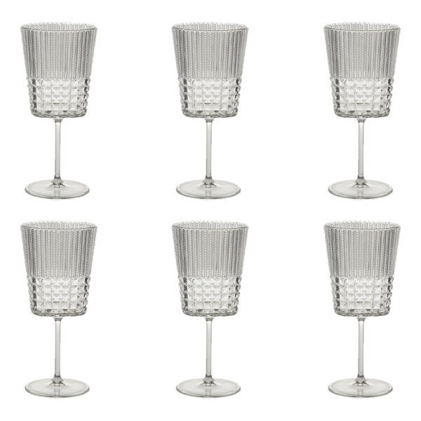 Set 6 Calici Vino Trasparenti Chic & Zen Baci Milano ZGWI.ZEN01