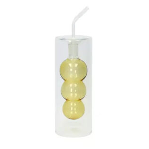 Oliera Bubble in Vetro Giallo Brandani 51490