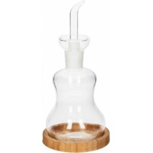 Oliera in Vetro con Base Bamboo Naturale 250 ML Silhouette 52284
