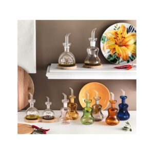 52284 OLIERA SILHOUETTE VETRO CON BASE IN BAMBOO NATURALE1