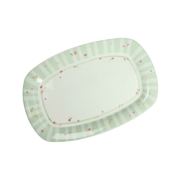 Vassoio in Ceramica Polline Verde 34x23Cm Brandani 51157