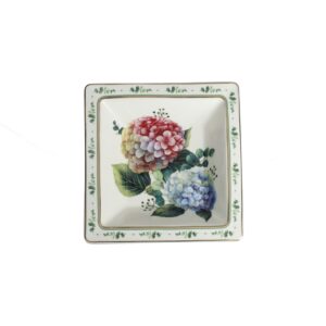 Vuotatasche in Porcellana Flora 18,5 x 18,5 Cm Brandani 51190