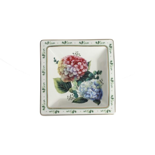 Vuotatasche in Porcellana Flora 18,5 x 18,5 Cm Brandani 51190