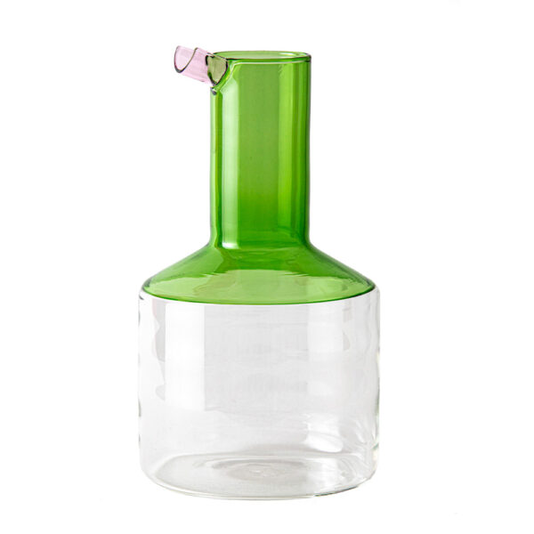 Brocca senza Manico in Vetro Verde Stacks Livellara