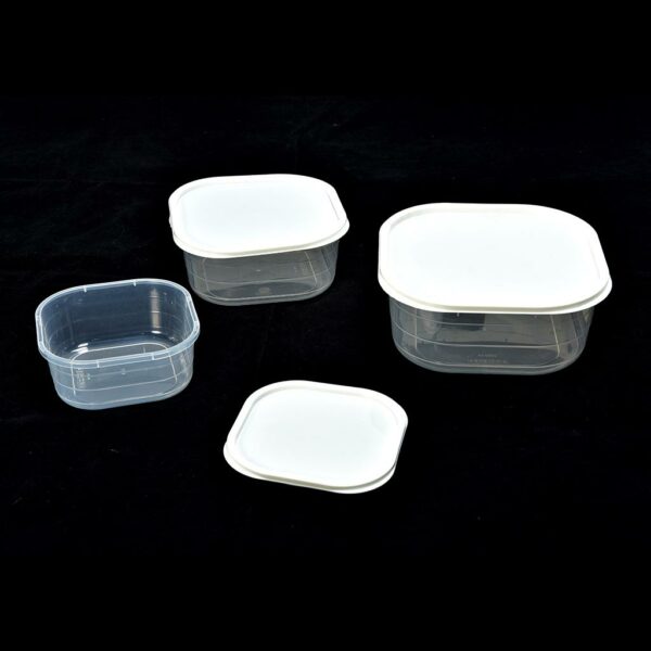Set 3 Contenitori Ermetici Con Coperchio Bianco Mercury