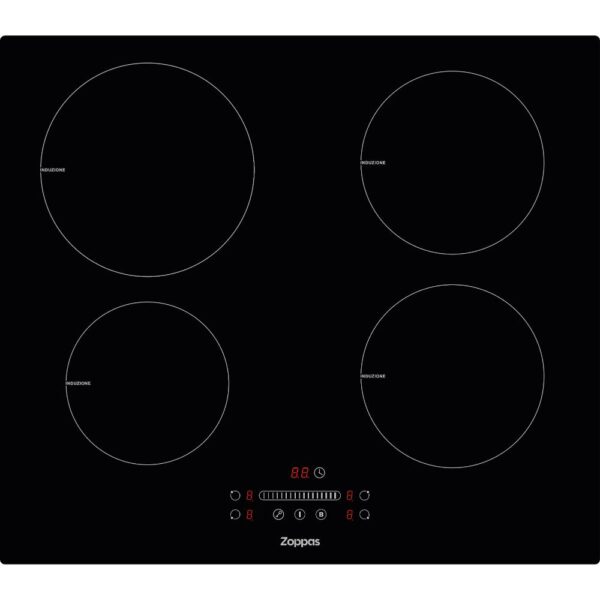 Zoppas Piano Cottura a Induzione 60Cm 4 Fuochi Nero MZIHA6040