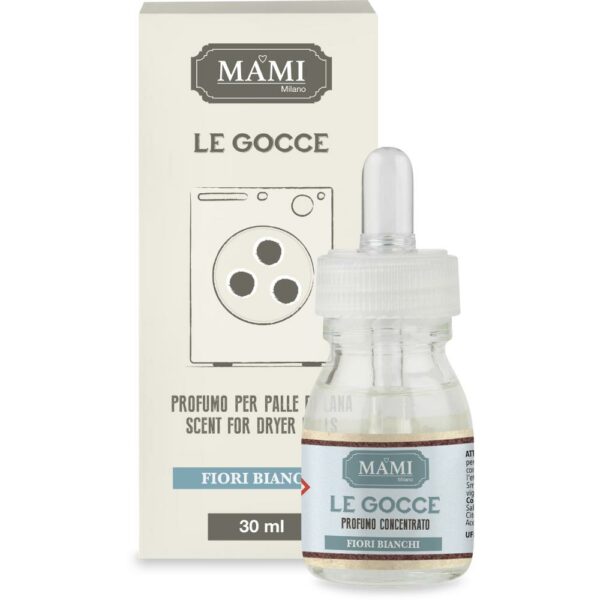 Gocce per Palle di Lana Fiori Bianchi 30 ML Mami Milano MB-GO.11