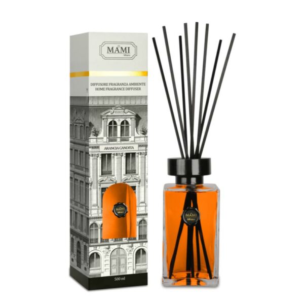 Diffusore Fragranza Ambiente Arancia Candita 500 ML Mami Milano MF-FRAGR1.02
