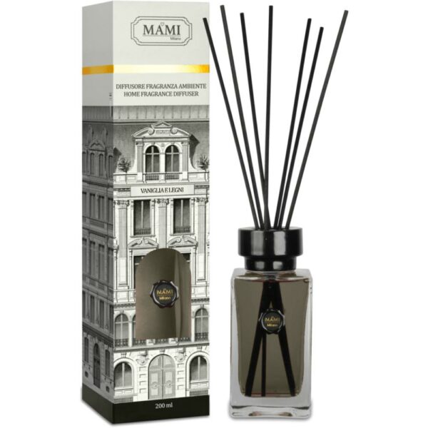 Diffusore Fragranza Ambiente Vaniglia e Legni 200 ML Mami Milano MF-FRAGR2.09