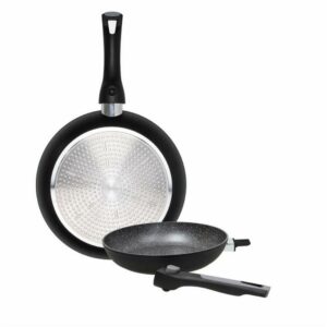 Set 2 Padelle 24 e 28Cm in Alluminio Nero Tognana V779132SPSA