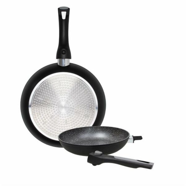 Set 2 Padelle 24 e 28Cm in Alluminio Nero Tognana V779132SPSA