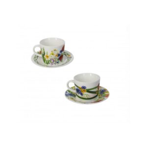 Set 2 Tazzine Caffè Fiori di Campo in New Bone China Brandani 52871