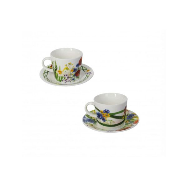 Set 2 Tazzine Caffè Fiori di Campo in New Bone China Brandani 52871