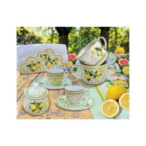 tazzina caffe i limoni set 2 pezzi new bone china 3