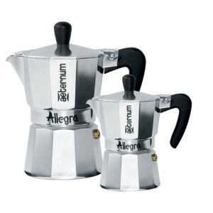 Moka Bis Allegra 1Tz + 3Tz Alluminio Aeternum