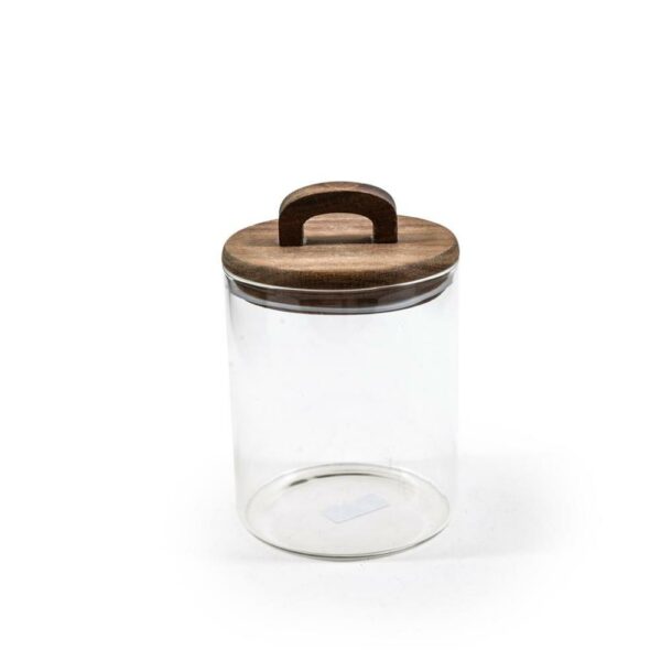 Barattolo in Vetro e Coperchio in Acacia 700ML Mercury