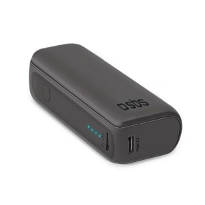 Power Bank 5000Mah Usb-C/Usb-A 10W Nero SBS