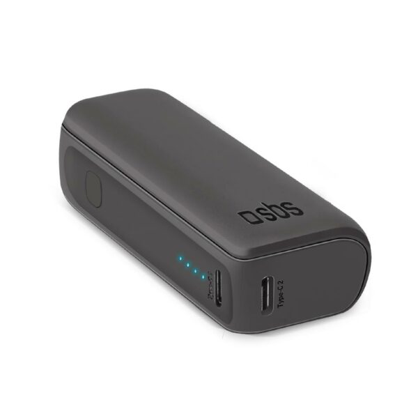 Power Bank 5000Mah Usb-C/Usb-A 10W Nero SBS