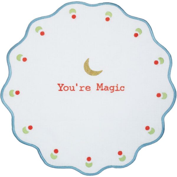 Tovaglietta Tonda Ricamata You'Re Magic 38 Cm Baci Milano