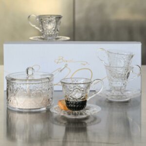 SUGAR BOWL 4 COFFEE CUPS