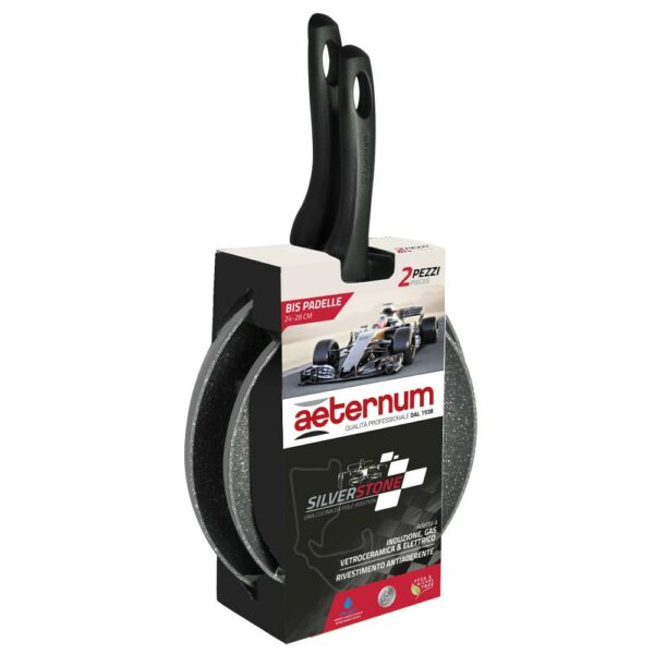 Bis Padelle 24-28 Cm Silverstone Aeternum