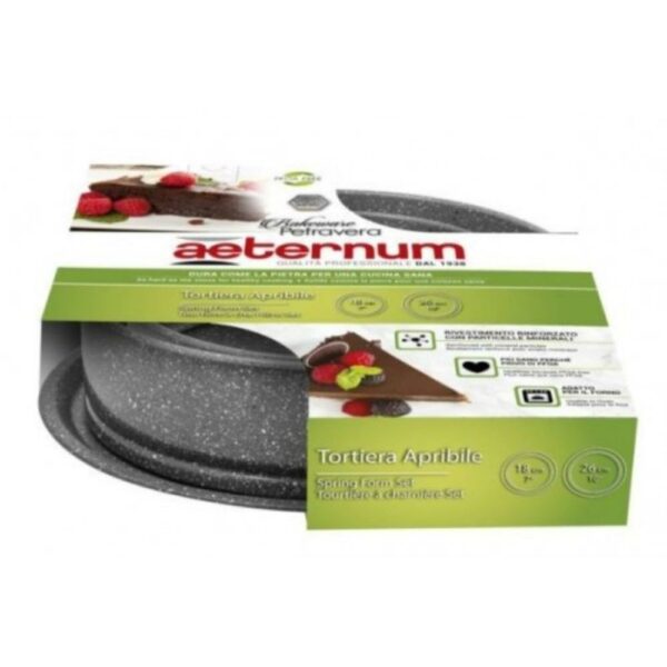 Bis Tortiera Apribile 18Cm + 26Cm Petravera Aeternum