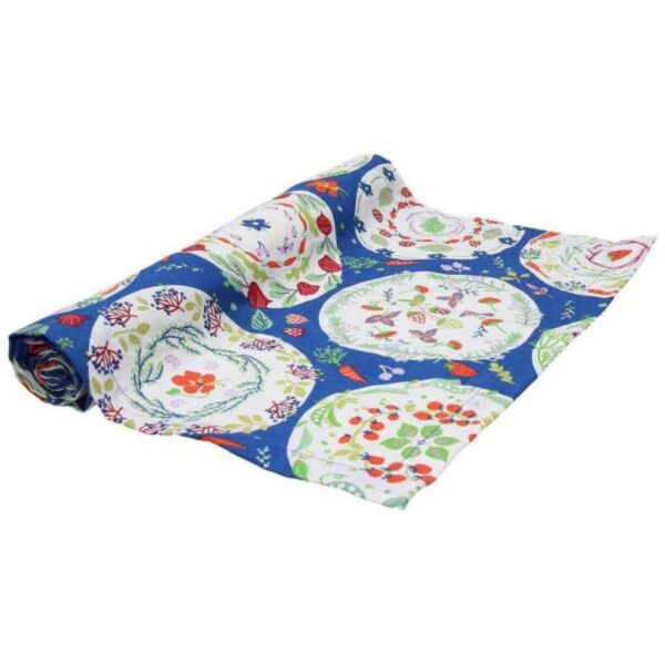 Runner 40X140CM decorato Blu Tognana