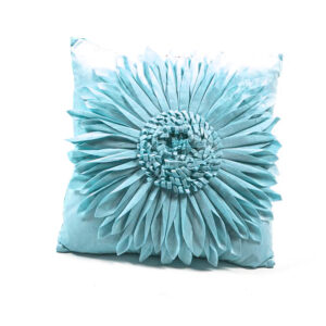 Cuscino Azzurro 45x45 Cm Fiore Grande Mercury