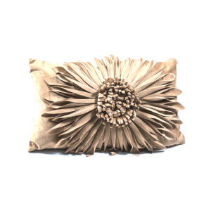 Cuscino Beige 50x30Cm Fiore Grande Mercury